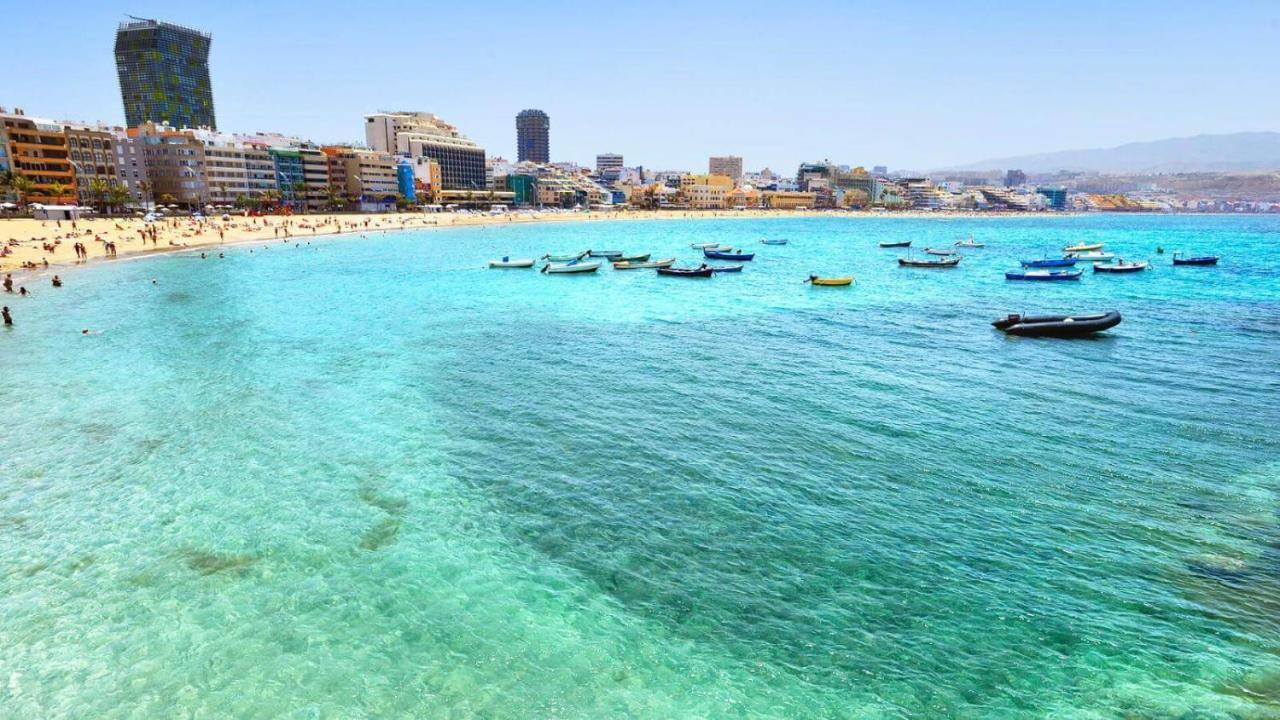 Estudio Con Terraza Vista Mar Лас-Пальмас-де-Гран-Канария Экстерьер фото